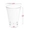 Clear Square Bottom Disposable Plastic Cups - 7 oz. (500 Cups)